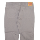 LEVI'S 514 Mens Trousers Grey Slim Straight W38 L23