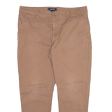 KANGOL Mens Trousers Brown Regular Tapered W36 L27