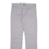 DICKIES Womens Trousers Grey Slim Straight W30 L30