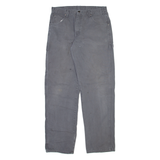 DICKIES Carpenter Mens Trousers Grey Relaxed Straight W34 L34