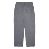 DICKIES Carpenter Mens Trousers Grey Relaxed Straight W34 L34