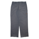 DICKIES Mens Trousers Grey Relaxed Straight W36 L32