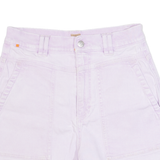 BOSS HUGO BOSS Womens Denim Shorts Purple Slim S W26