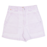 BOSS HUGO BOSS Womens Denim Shorts Purple Slim S W26