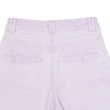 BOSS HUGO BOSS Womens Denim Shorts Purple Slim S W26