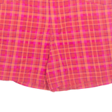 LEE Womens Chino Shorts Pink Check UK 18 W39