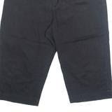 LEE Petite 3/4 Length Womens Pedal Pushers Shorts Black UK 14 W31