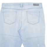 DKNY Womens Denim Shorts Blue UK 12 W36