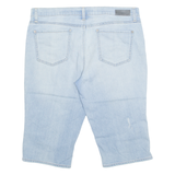 DKNY Womens Denim Shorts Blue UK 12 W36