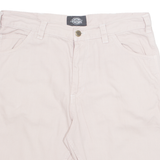 DICKIES Mens Denim Shorts Pink M W34