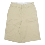 DICKIES Mens Workwear Shorts Beige Loose M W30