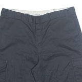 DICKIES Mens Workwear Shorts Black Loose 2XL W44
