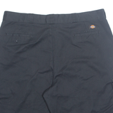 DICKIES Mens Workwear Shorts Black Loose 2XL W44