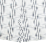 DICKIES Mens Casual Shorts White Check 2XL W40