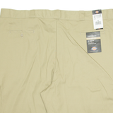 DICKIES Mens Workwear Shorts Brown Loose 2XL W50