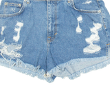 PULL & BEAR Womens Denim Shorts Blue M W32