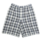 GARDEUR Mens Casual Shorts Grey Plaid L W30