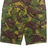 Mens Cargo Shorts Green Camouflage M W28