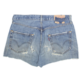 LEVI'S Cut Off Womens Denim Shorts Blue S W30
