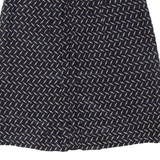 BRUESTLE All Over Bird Print Womens A-Line Skirt Blue Midi L