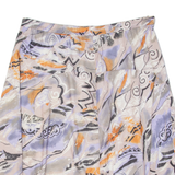 BERNHI-MODE Womens Skater Skirt Grey Knee Length Crazy Pattern XL