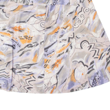 BERNHI-MODE Womens Skater Skirt Grey Knee Length Crazy Pattern XL