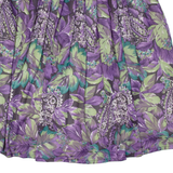 CHARLES VOGELE Womens A-Line Skirt Purple Knee Length Paisley M