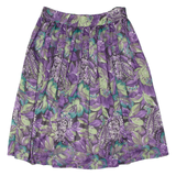 CHARLES VOGELE Womens A-Line Skirt Purple Knee Length Paisley M