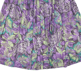 CHARLES VOGELE Womens A-Line Skirt Purple Knee Length Paisley M