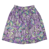 CHARLES VOGELE Womens A-Line Skirt Purple Knee Length Paisley M