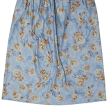 Womens A-Line Skirt Blue Midi Floral M