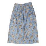 Womens A-Line Skirt Blue Midi Floral M
