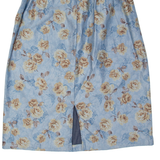 Womens A-Line Skirt Blue Midi Floral M