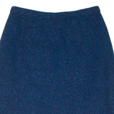 Womens A-Line Skirt Blue Knee Length M