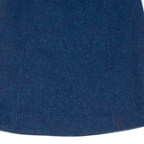 Womens A-Line Skirt Blue Knee Length M