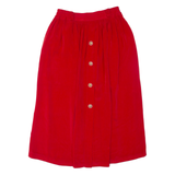 Womens Swing Skirt Red Midi M