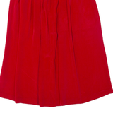 Womens Swing Skirt Red Midi M