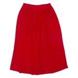 Womens Swing Skirt Red Midi M