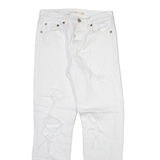 LEVI'S Wedgie Big E Womens Jeans White Slim Straight W25 L27