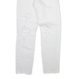 LEVI'S Wedgie Big E Womens Jeans White Slim Straight W25 L27