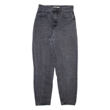 LEVI'S Big E Womens Jeans Grey Relaxed Tapered Stone Wash W25 L28