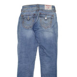 TRUE RELIGION Womens Jeans Blue Slim Tapered Stone Wash W26 L30