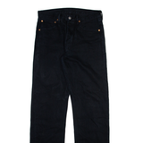 LEVI'S Mens Jeans Black Regular Straight W30 L33