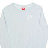 NIKE Mens T-Shirt Blue Long Sleeve XS