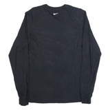 NIKE Brown Gymnastics Mens T-Shirt Black Long Sleeve USA S
