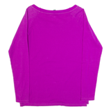 LAUREN RALPH LAUREN Womens T-Shirt Purple Long Sleeve L