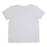 CREW CLOTHING Striped Womens T-Shirt White UK 12