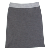 LAURA ASHLEY Womens Straight Skirt Grey Knee Length UK 12