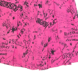 BURBERRY Womens Skater Skirt Pink Short Crazy Pattern UK 6