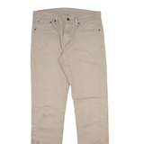 LEVI'S 511 Mens Trousers Beige Slim Straight W32 L34